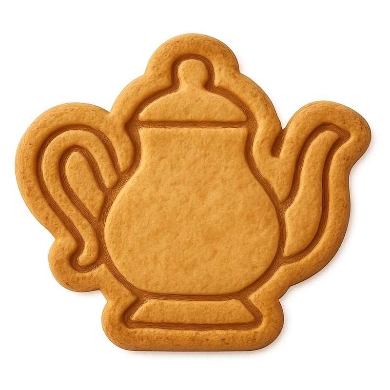 Victorian Teapot Cookie Cutter & Stamp, Fondant & Clay – 4×3.5