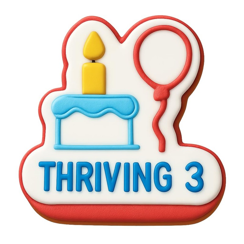 Thriving 3 Design 2 Cookie Cutter & Stamp, Fondant & Clay - 3.8x4" gallery