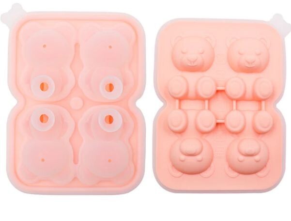 Silicone Bear Ice Molds, Cute Pastry Baking Molds 3D Kids Bear Ice Making Trays gallery