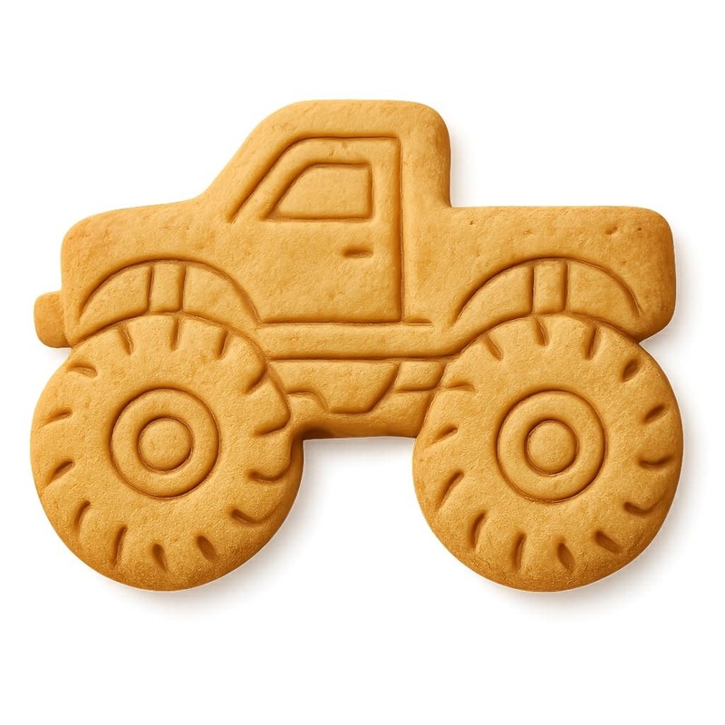 Mangrove Fury Monster Truck Cookie Cutter & Stamp, Fondant & Clay - 4x2.8 gallery