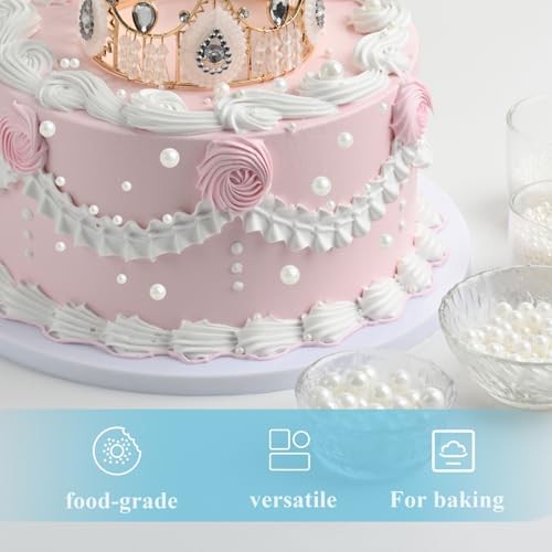 Edible Preals Sprinkles for Baking 4 Size（2mm 4mm 7mm 10mm）Sprinkles for White gallery