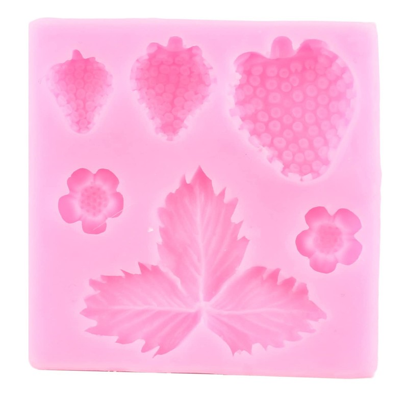 Blueberry Raspberry Cherry Strawberry Cake Fondant Molds Berry Series Sugarcr... gallery