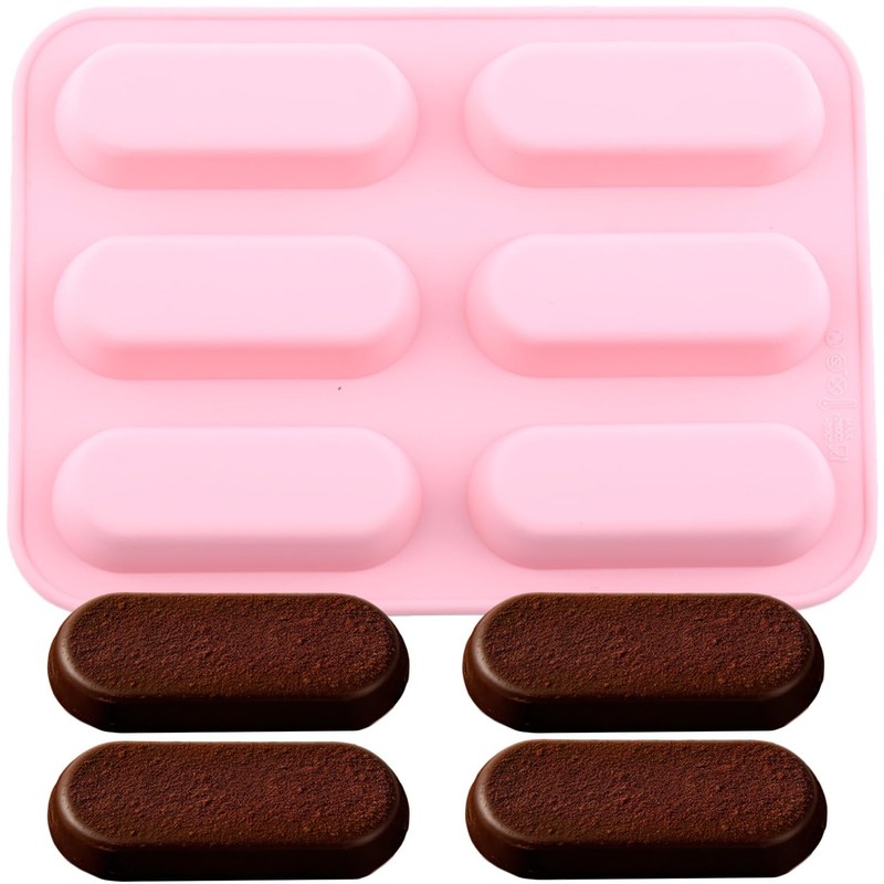 Silicone Chocolate Molds 6 Cavity Granola Bar Energy Bar Making Molds