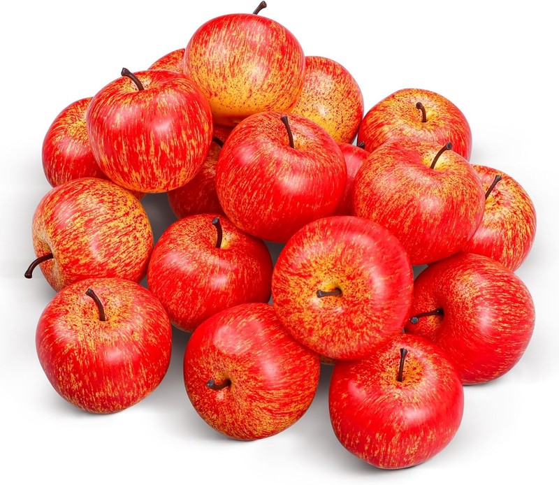 20 Pcs Fake s Decor, 2.1 Inch Artificial Fruits Mini Red s for