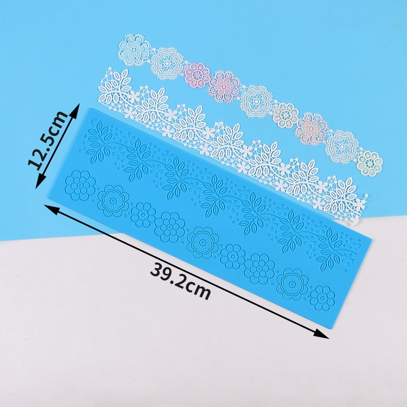 DIY Lace Silicone Mold Mould Sugar Craft Fondant Mat Cake Decorating Baking Tool gallery