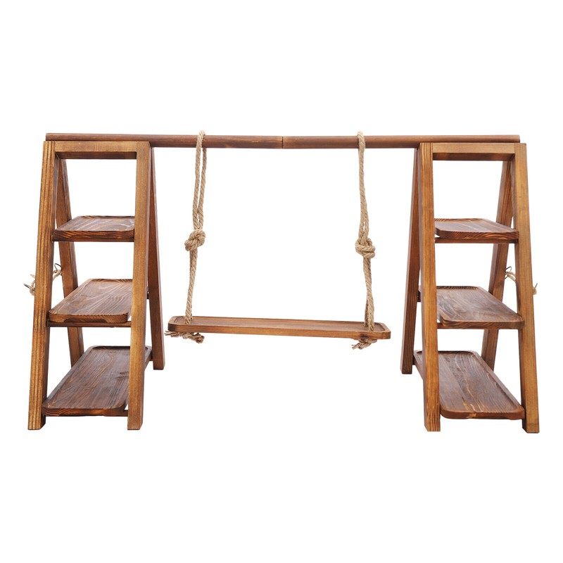 3Tier Solid Wooden Simplicity Serving Tray Dessert Stand Cupcake Stand Rack Deco gallery