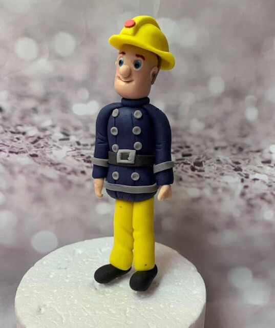 EDIBLE FIREMAN SAM CAKE TOPPER DECORATION TV CHILDS FIREFIGHTER