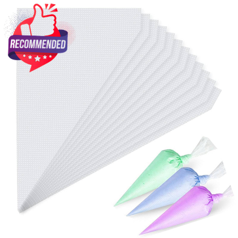Disposable Transparent Mini Piping Bags 100pcs 11.8″ Small