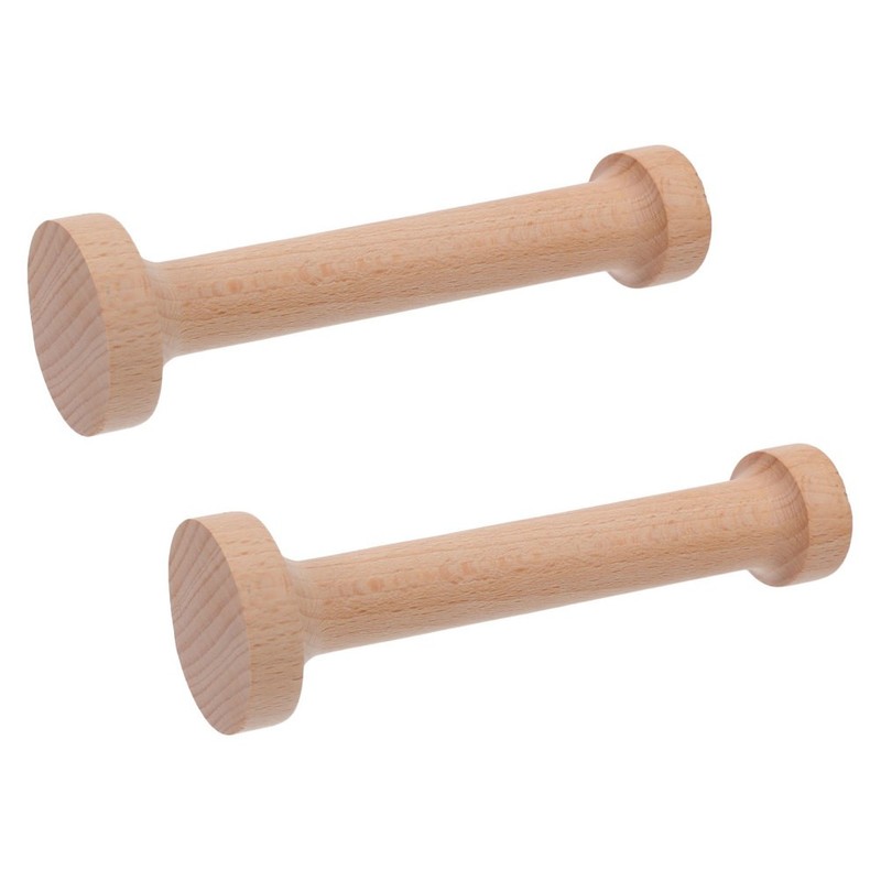 2 Pcs Wooden Tart Tamper Dual Sided Pastry Mold Pie Dough Press Baking Tool gallery