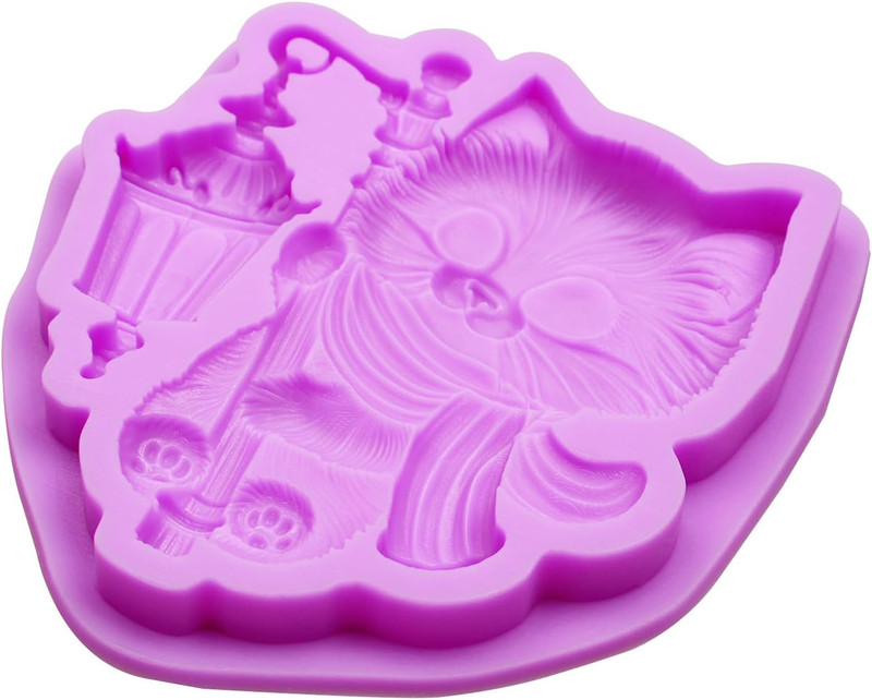 Fairy Garden Silicone Molds Set, Cat Lantern Fondant Molds Mushroom House Snake gallery