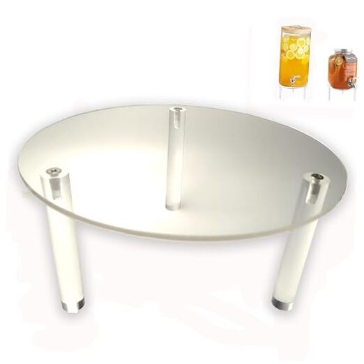 Drink Dispenser Stand,Clear Acrylic Stands,Fit Max 7.87 Inch Diameter of 1