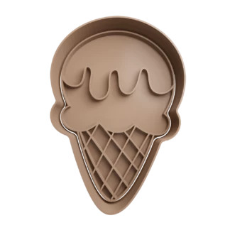 Ice Cream 1 Scoops Food Cookie Cutter Fondant Biscuit Baking Tool