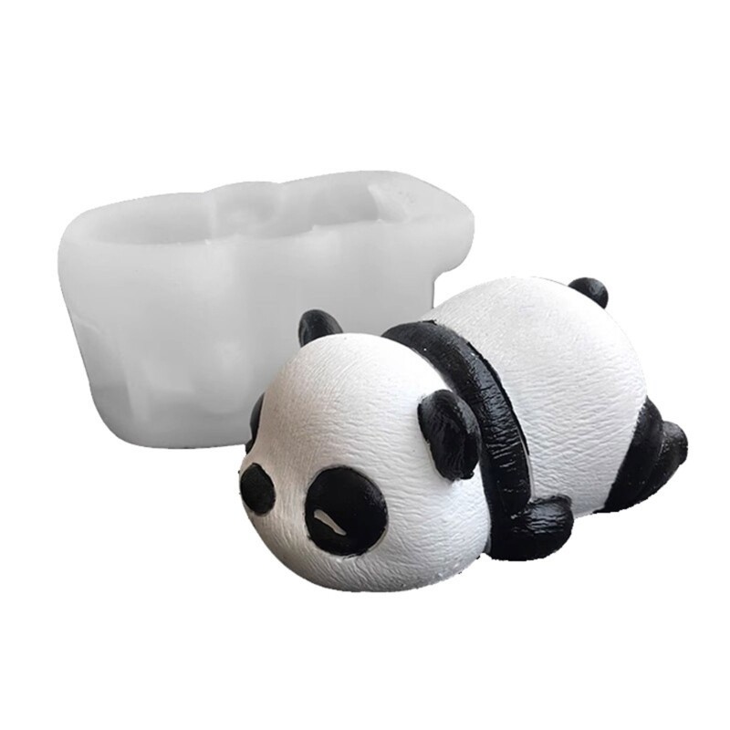 Dozing Panda Shaped Chocolate Molds Perfect Gift for Baking Person Party Planner