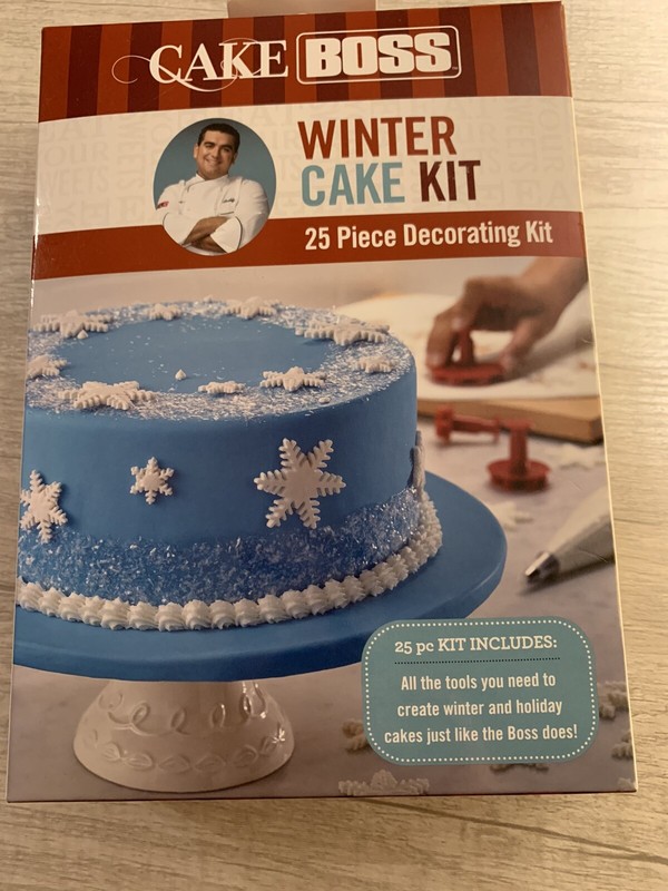 Cake Boss 25 Pc Winter / Holiday Cake Decorating Kit. New