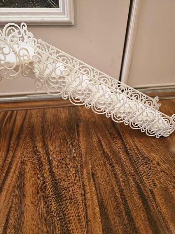 Vintage 1983 Wilton 3 Piece Cake Stairs & Platform, Scrolled Lattice Design-Very gallery