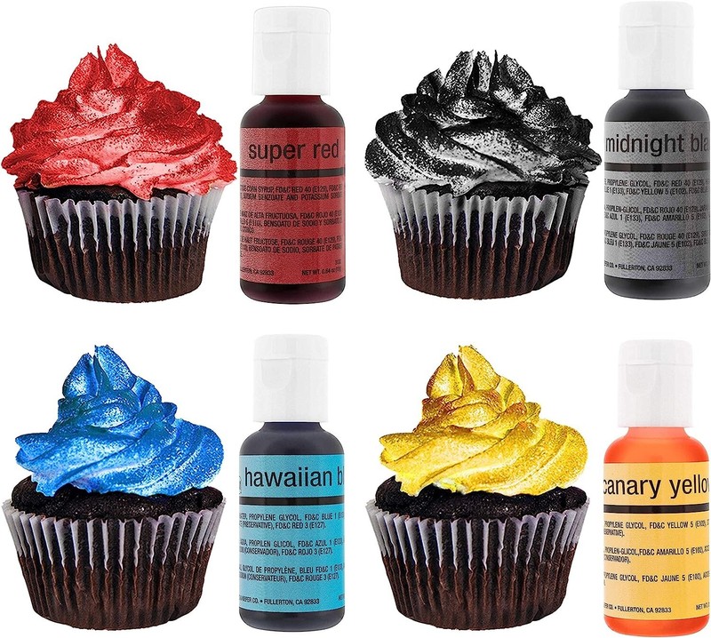 Cake Decorating Airbrushing System Kit with a Set of 12 Chefmaster Food Color... gallery