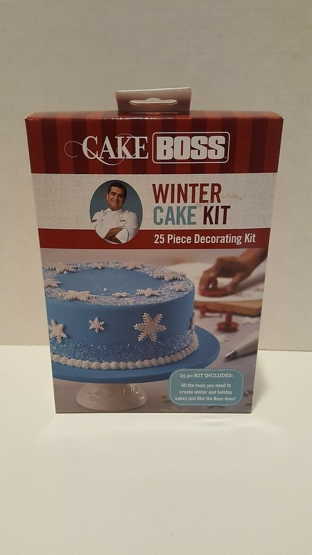 Cake Boss Decorating Tools Winter and Holiday Snowflakes Cake Kit NIB!