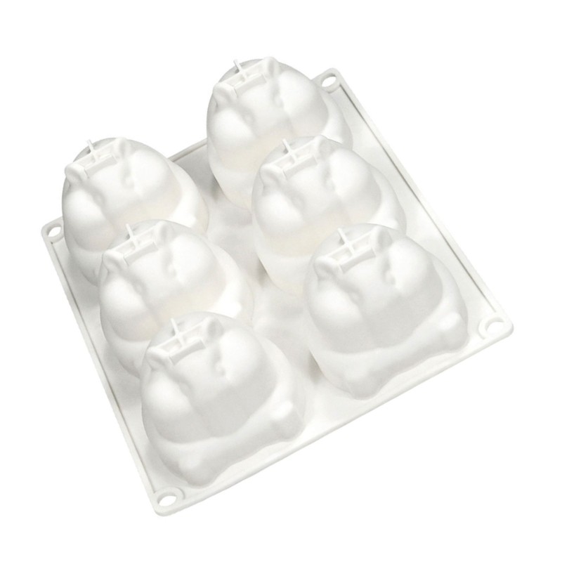 6Cavity Little Hamster Silicone Molds Mousse Cake Molds Home Bakings DIY gallery