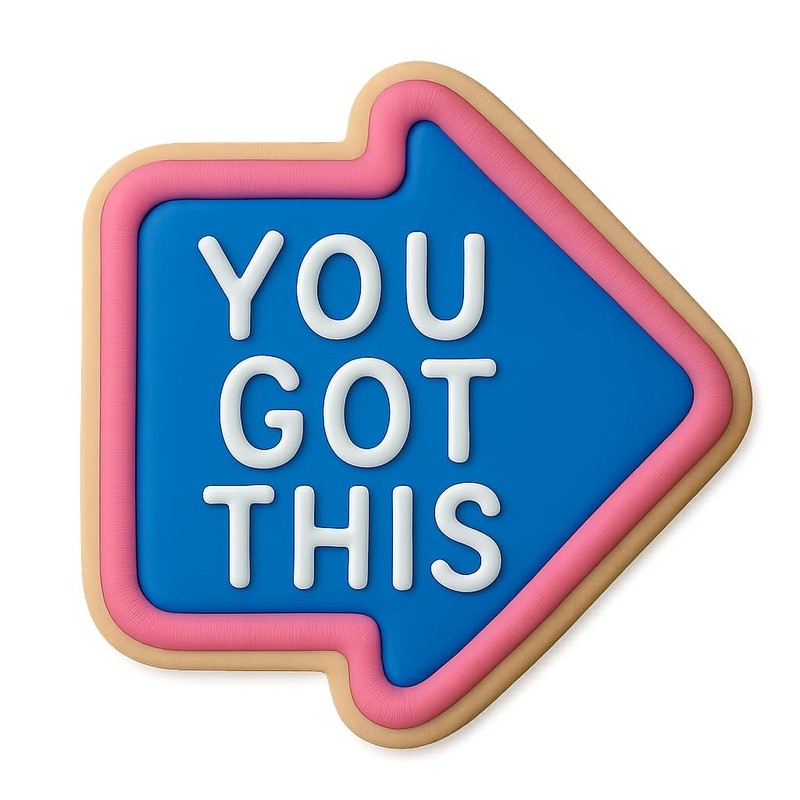 YOU GOT THIS Arrow Cookie Cutter - 4x3" Creative Baking Design gallery