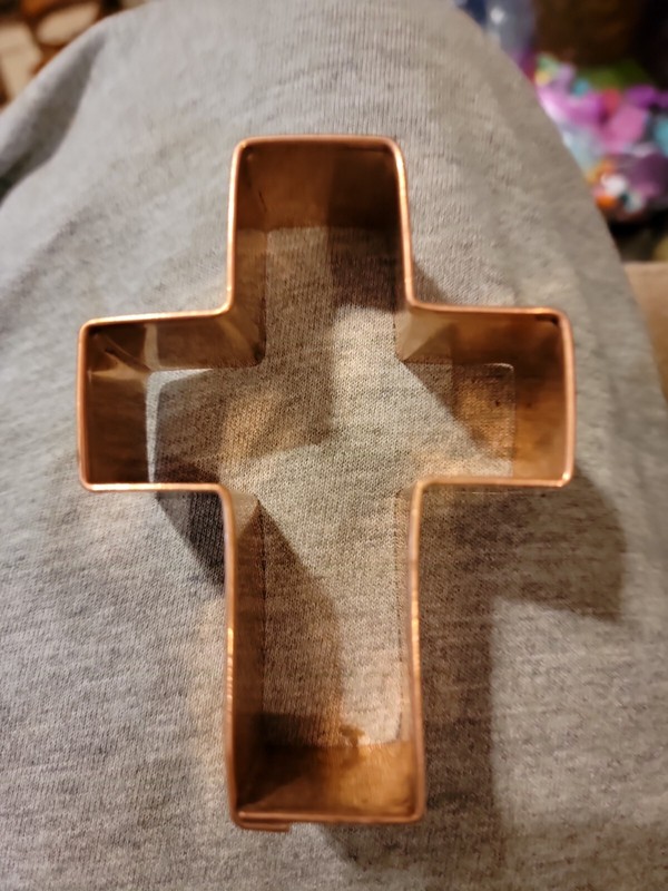 BRAMAN Heavy Copper Cross Cookie Cutter