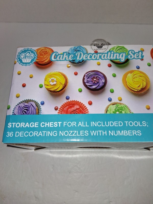 Cakebe 115 Piece Cake Decorating Set Bags Tips Scissors Brush Applicators NEW gallery