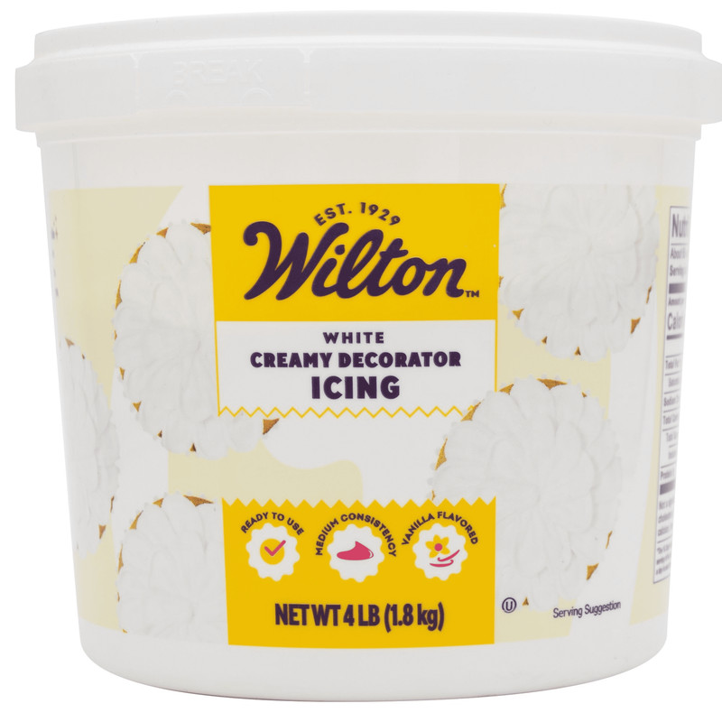 Creamy Vanilla Flavored White Decorator Icing Frosting 4 lb Bulk
