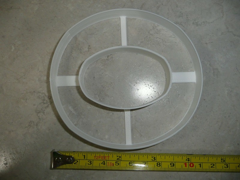 LETTER O 4 INCH UPPERCASE CAPITAL BLOCK FONT COOKIE CUTTER USA PR4228 gallery