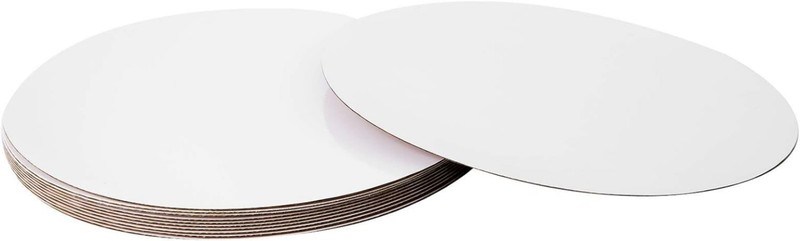 Sturdy 10-inch Cake Boards - 25 Count Classic White Greaseproof Trays gallery