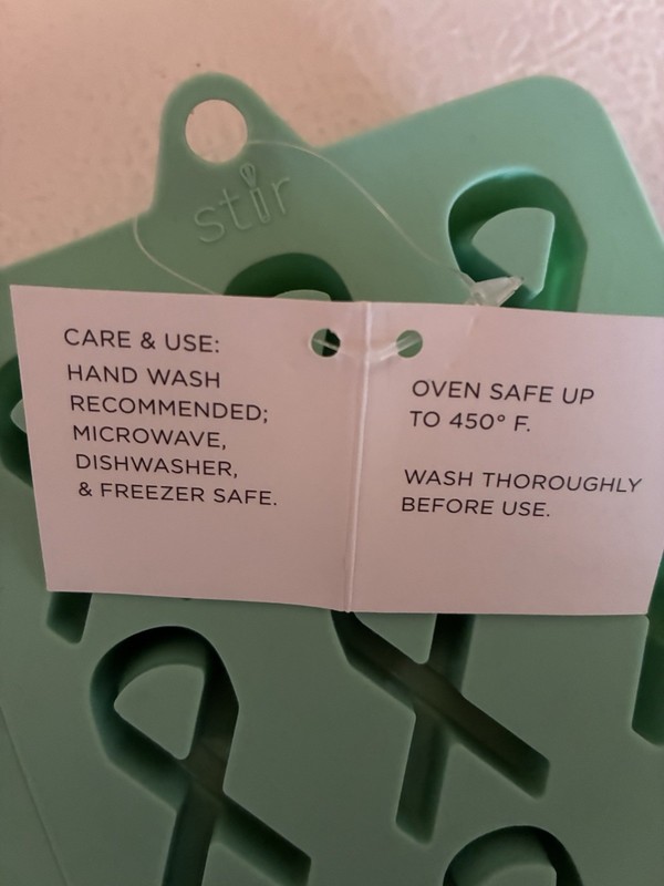 Awareness Ribbon Candy TWO Molds Silicone Tray Stir Everyday Green Teal Baking gallery