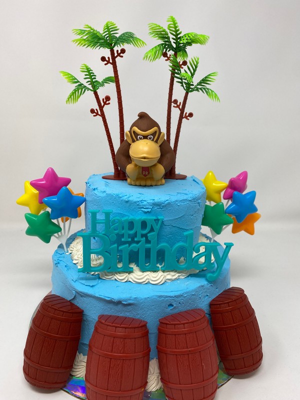 Super Mario Brothers Donkey Kong Birthday Cake Topper Set Brand New gallery