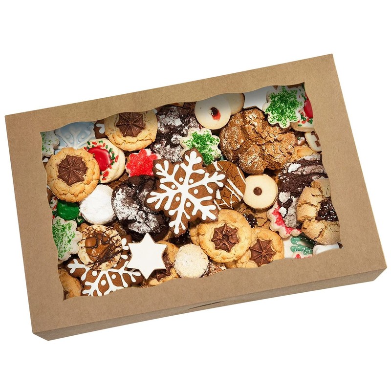 15 Pack Pastry Bakery Box 16x11x2.75″ Brown Large Donuts Muffins Cookies PVC
