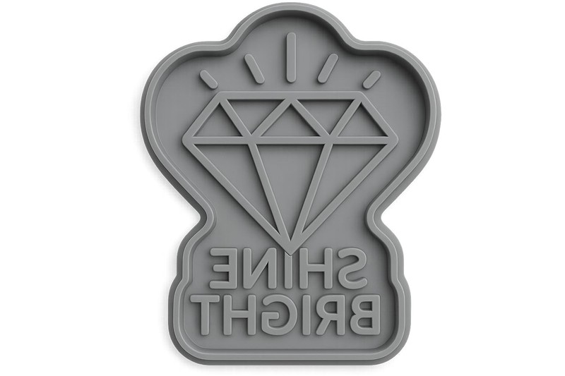 Shine Bright Diamond Cookie Cutter - 4x3.5" Premium Creative Design gallery