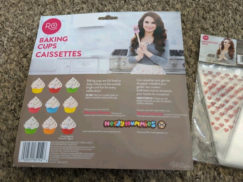 72 CT Baking Cups & 12 CT Piping Bags- Rosanna Pansino Nerdy Nummies by Wilton gallery