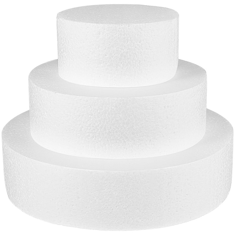 Foam Cake Dummies Foam Circles Cake Dummies 3Pack Rounds for Decorating Cake …