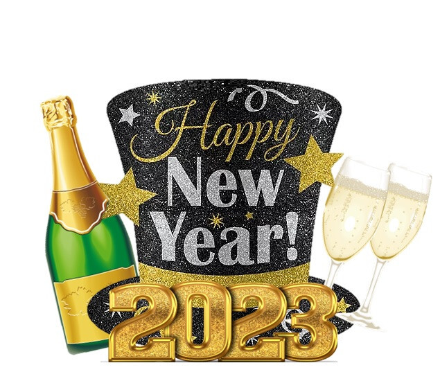 Happy New Year’s 2023 CupCake Toppers Decoration