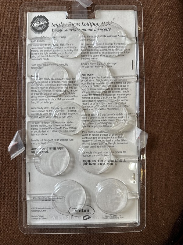 Wilton Candy Chocolate Mold Lollipop mold Smiley faces gallery