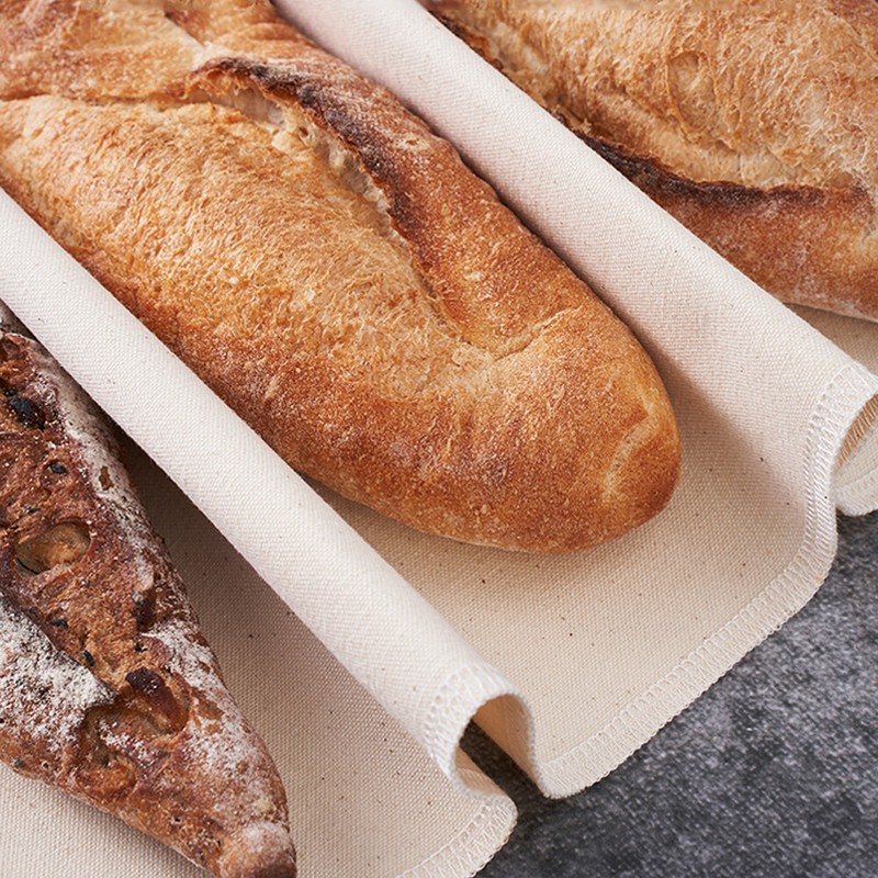 Thicked Bakers Couche Cotton Baguette Fermented Proofing Cloth for Dough Baking gallery