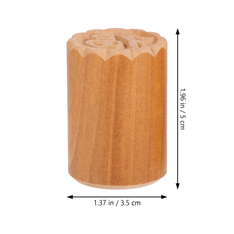 2PCS Wooden Mooncake Mold Creamer Pitcher Autumn Festival Tools Cookie Stamps gallery