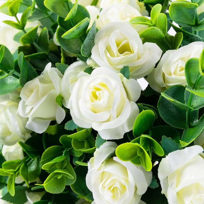 SHUOTAO Artificial Flowers Fake Silk Rose Decoration 33 Heads Small Roses gallery