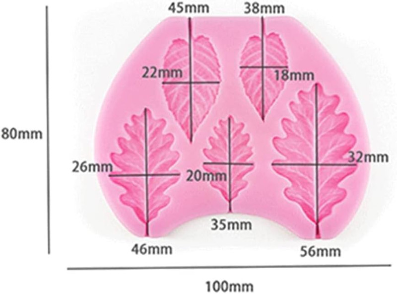 Leaf Silicone Mold Rose Flower Fondant Molds DIY Cake Decorating Tools Sugarc... gallery