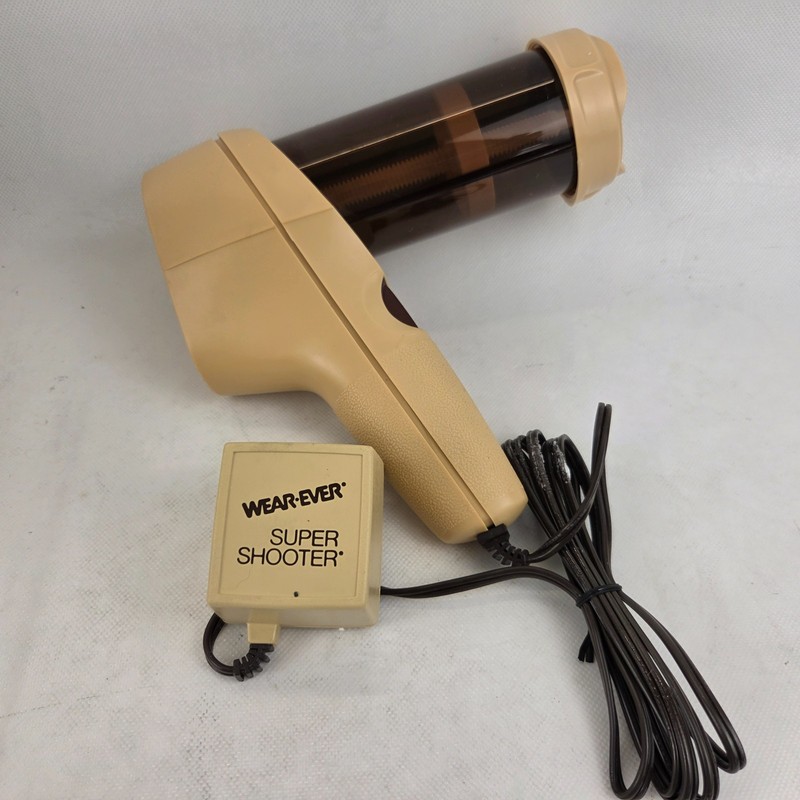 Wear-Ever Super Shooter Electric Cookie Pastry Press Gun In Box 70123 Working gallery