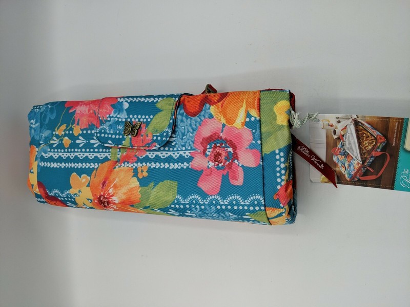 Insulated Baker Tote (Wildflower Whimsy) 16.5"X 11" Zipper The Pioneer Woman