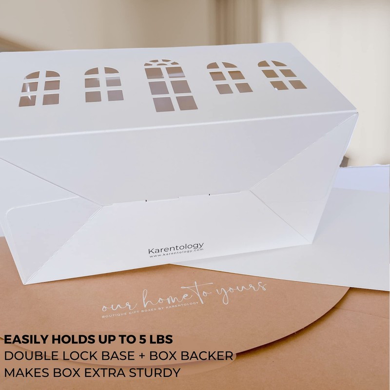 10 Pcs Large Mansion House Shaped Gift Boxes for Treats, Dessert, Fancy Cooki... gallery