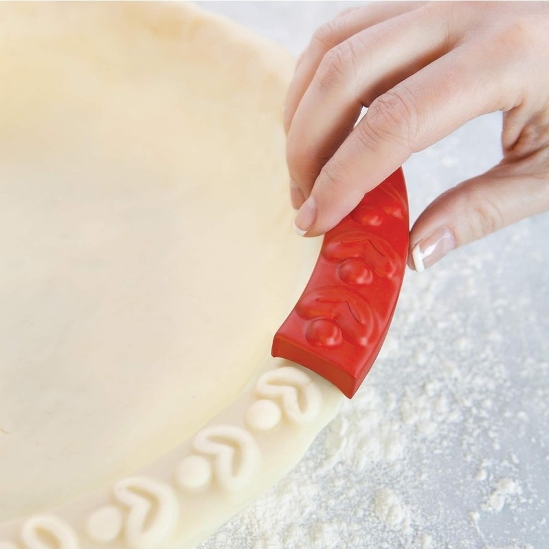 Talisman Designs Pie Crust Embosser Set, 3 Stamps Leaf Swirl Geometric gallery