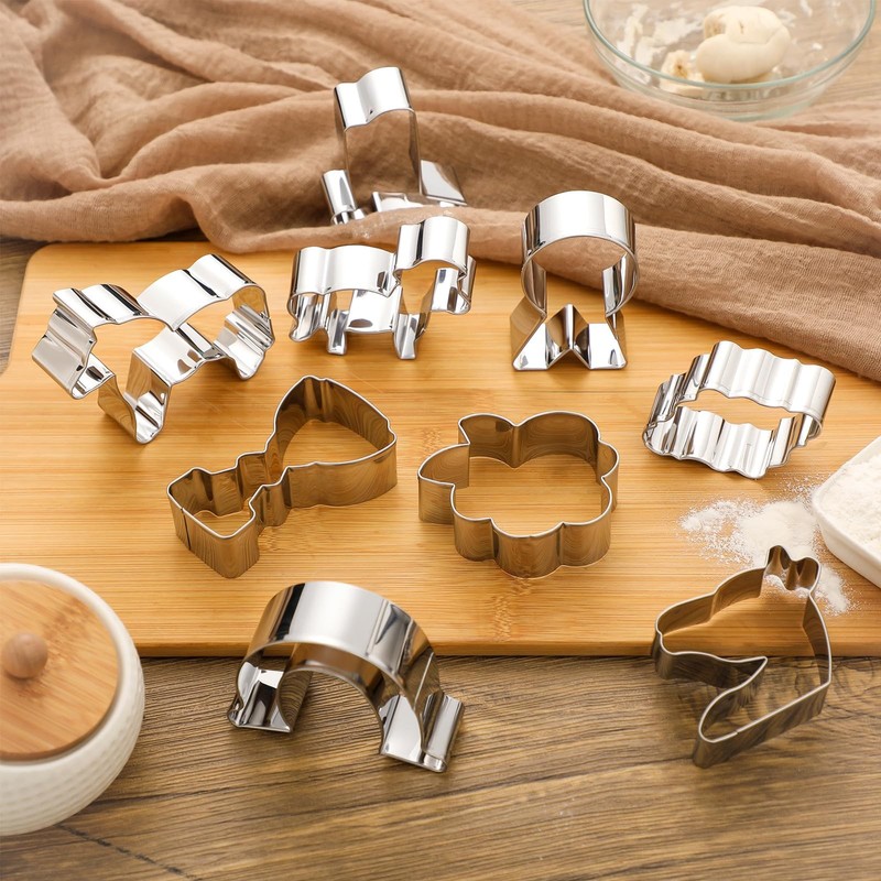 9 Pcs Derby Cookie Cutter Baking Set Stainless Steel Metal Mold with Horse Po... gallery