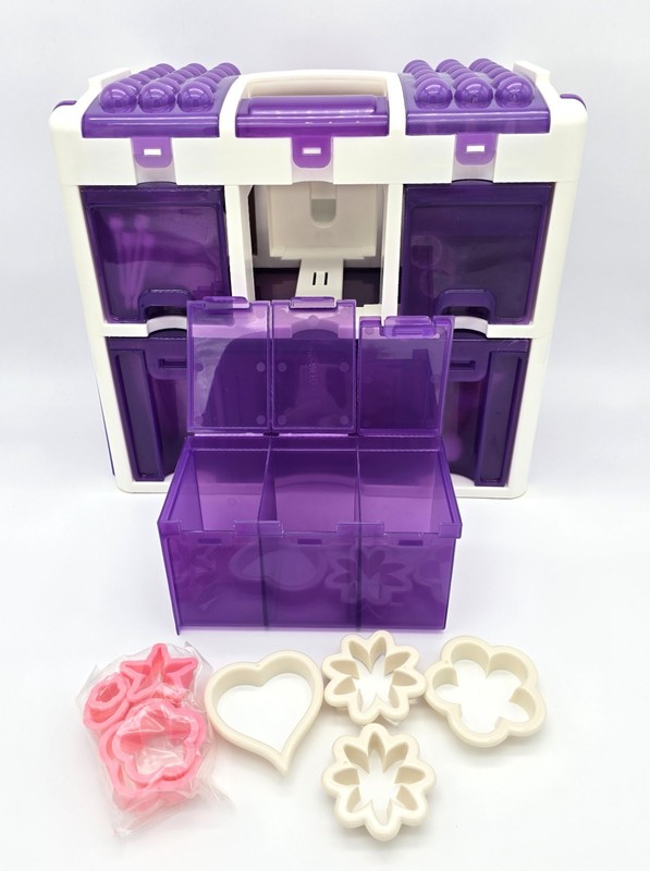 WILTON Cake Decorating Set Tool Kit Caddy Storage Box w/ Supplies - Purple gallery