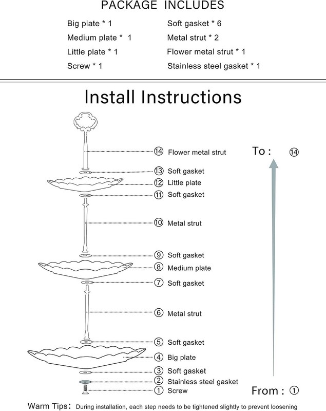 Cake Stand Tiered Dessert Tray Cupcake Stand Wedding Party serving tray gallery