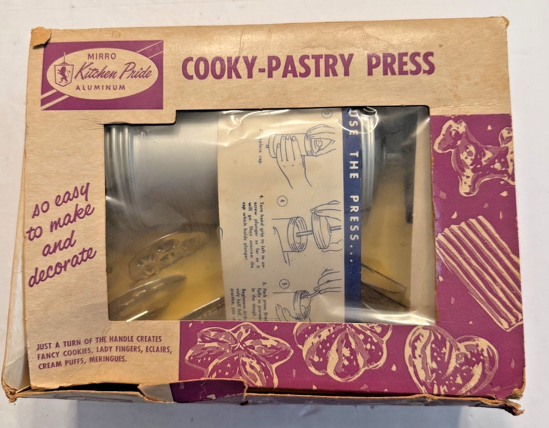 Vintage 1950’s Mirro Kitchen Pride Aluminum Cookie-Pastry Press