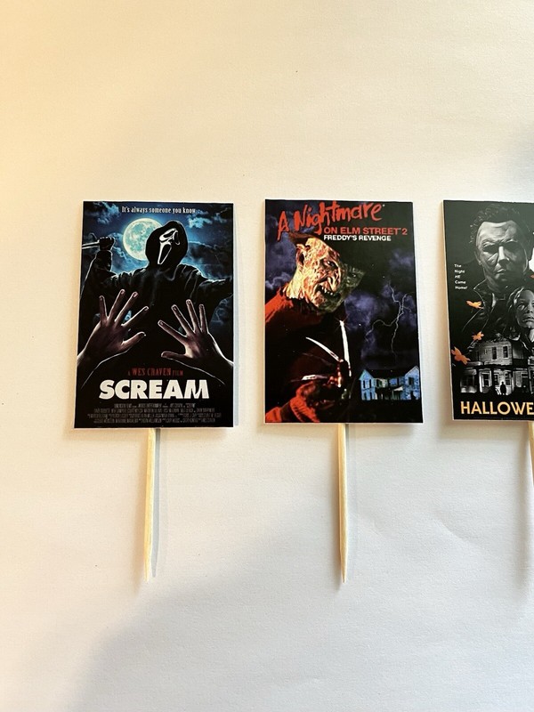 Horror Cupcake Toppers Birthday Party
