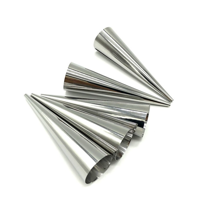 18 Pcs Stainless Steel Croissant Mold Cone Cannoli Tube Pastry Baking Tool gallery